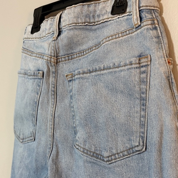 Wild Fable Distressed Light Blue Super High Rise Baggy Jeans - Picture 12 of 12